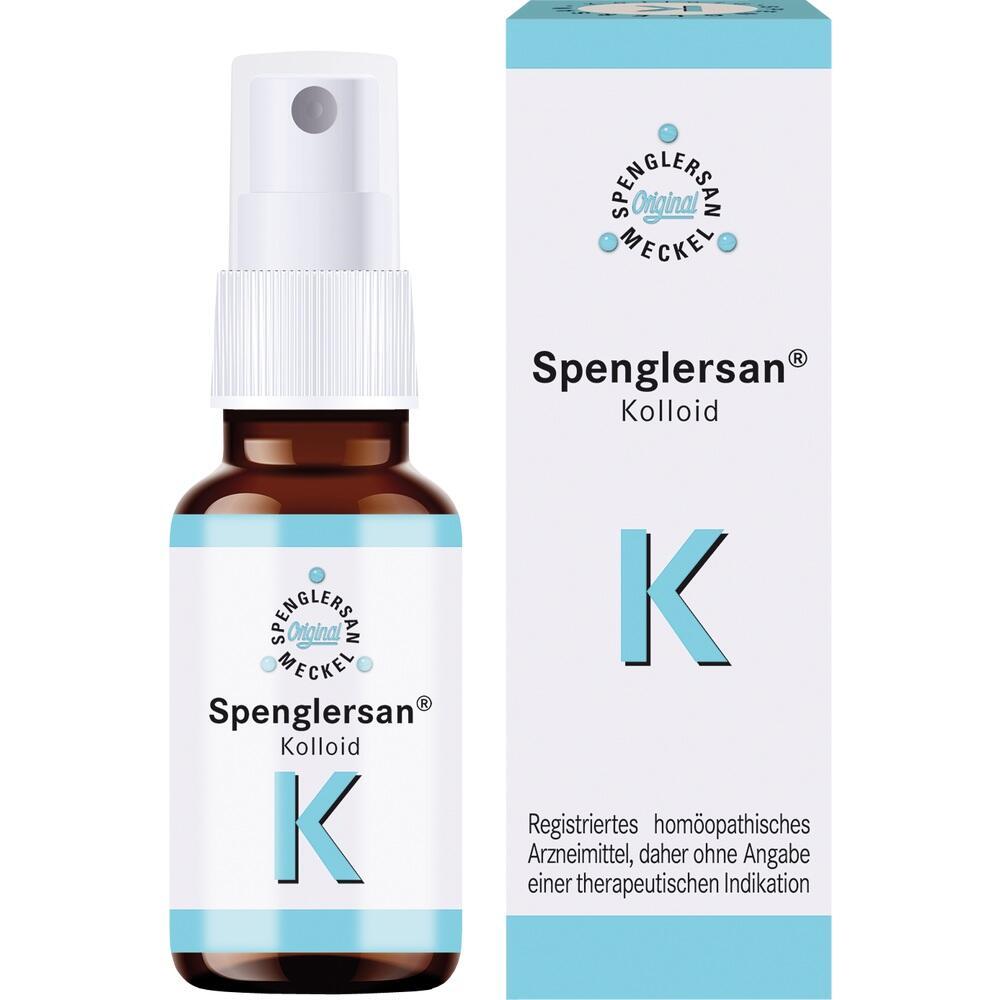 Braunes Fläschchen mit Sprühkopf und weiß-blauer Verpackung daneben.